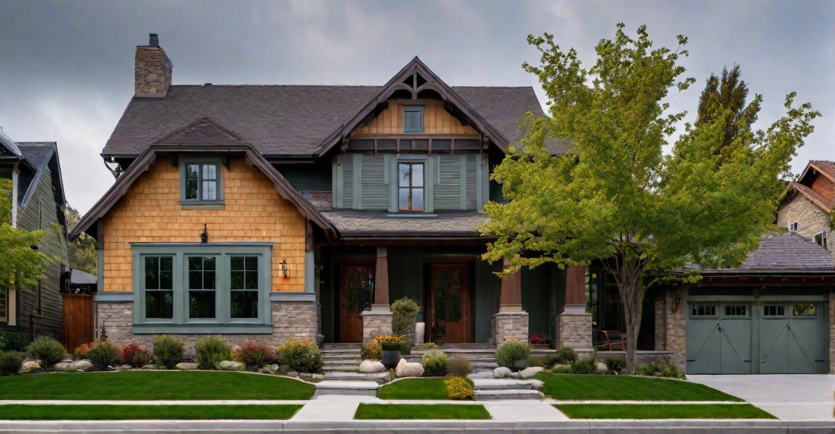 Maintaining Harmony: Balancing Colorful Elements in Craftsman Homes
