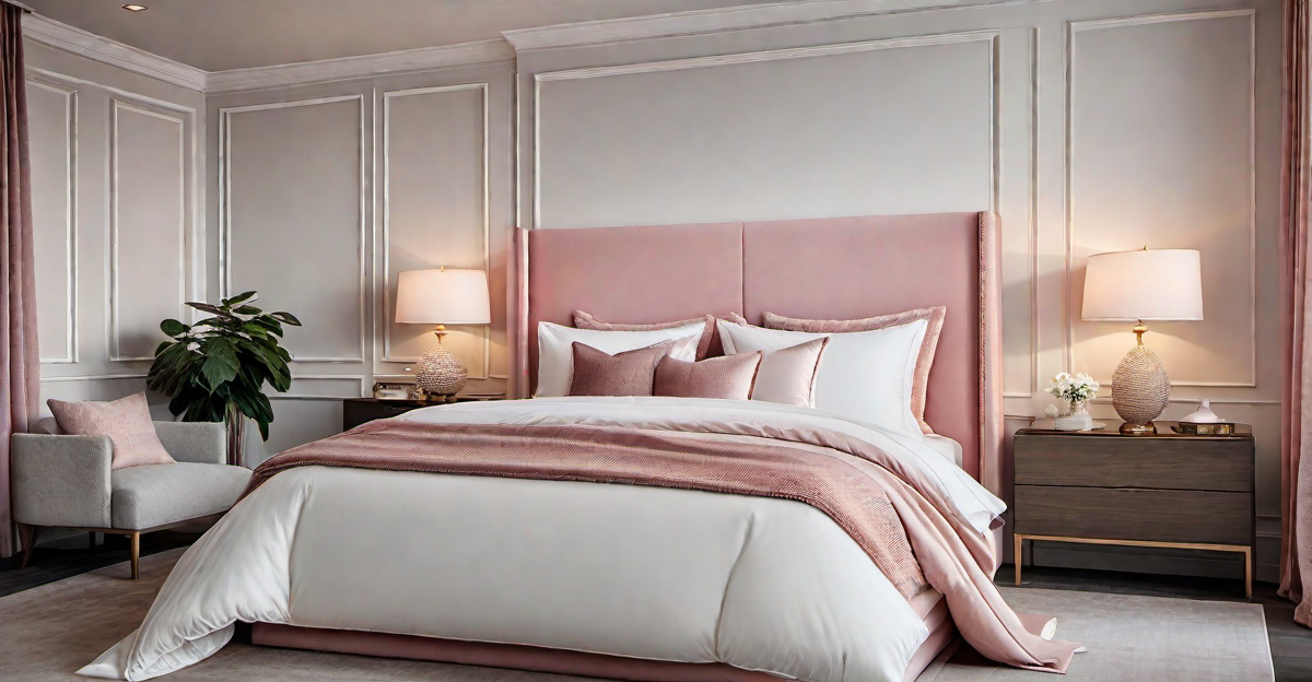 Pink Horizon: Blending Soft Pinks for a Romantic Bedroom