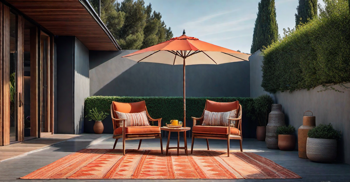 Retro Outdoor Living: Colorful Patio Furniture and Decor