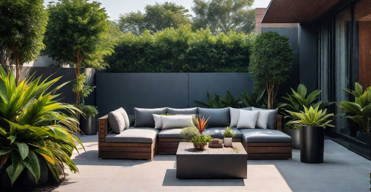 Tropical Oasis: Vibrant Plants and Greenery for the Patio