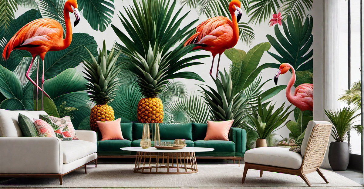 Tropical Prints: Palm Leaves, Flamingos, and Pineapples