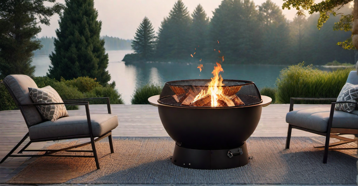 10. Multi-Functional BBQ Grill Pit and Fire Pit Combo
