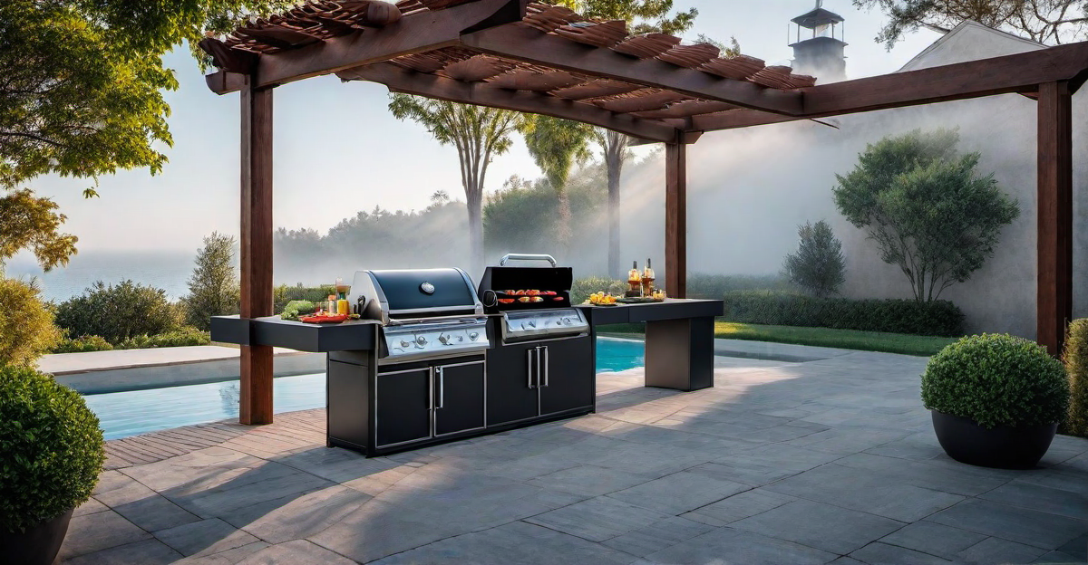 19. Family-Friendly BBQ Grill Pit with Safety Features