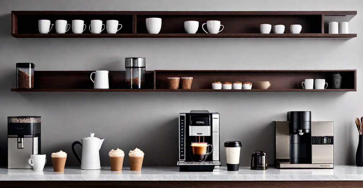 2. Minimalist Elegance: Sleek Designs for Home Coffee Bars