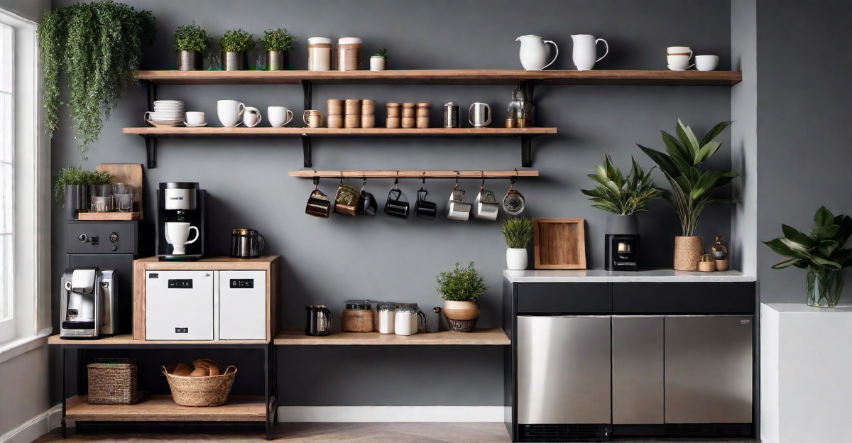 4. Space-Saving Solutions: Compact Home Coffee Bar Ideas
