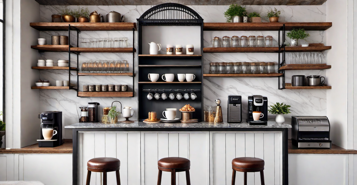 6. Eclectic Vibes: Mixing and Matching Styles for a Unique Coffee Bar