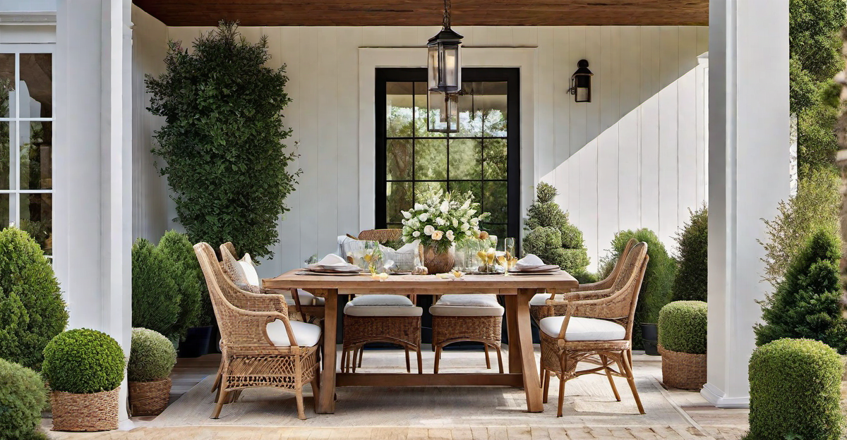 Al Fresco Dining: Creating a Dining Area on the Front Porch