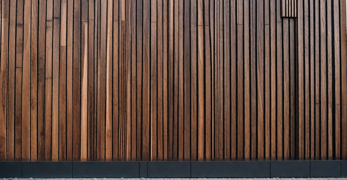 Artistic Expression: Wood Slat Exterior Wall as a Canvas