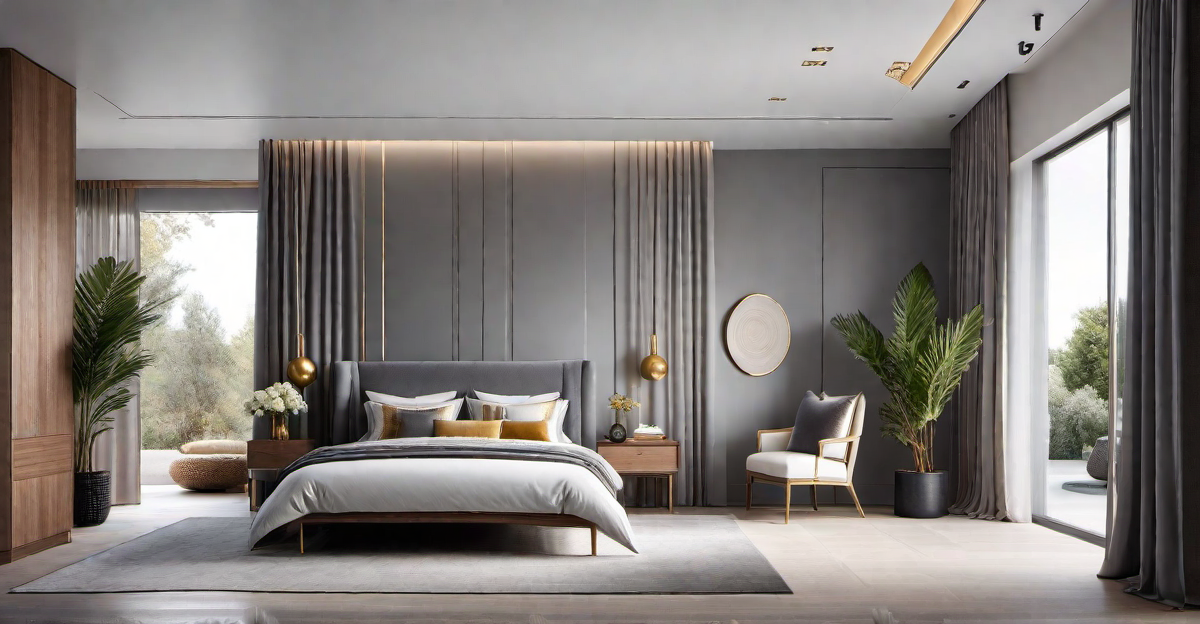Balancing Warm and Cool Tones in Grey Bedrooms