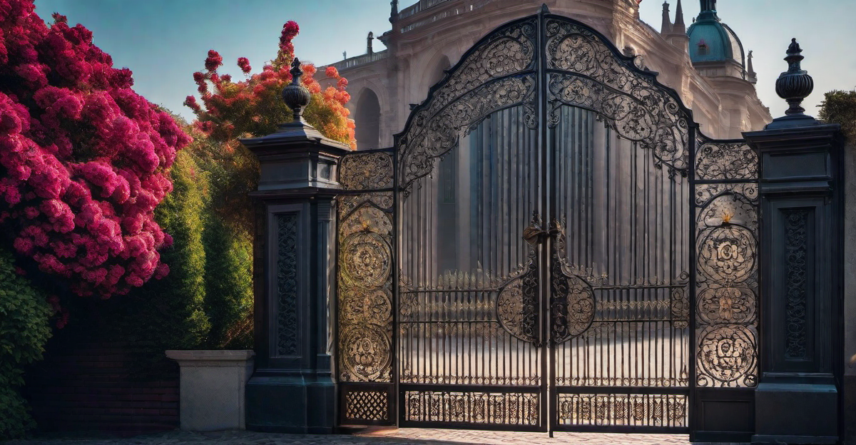 Baroque Beauty: Intricate Metal and Iron Gate Designs