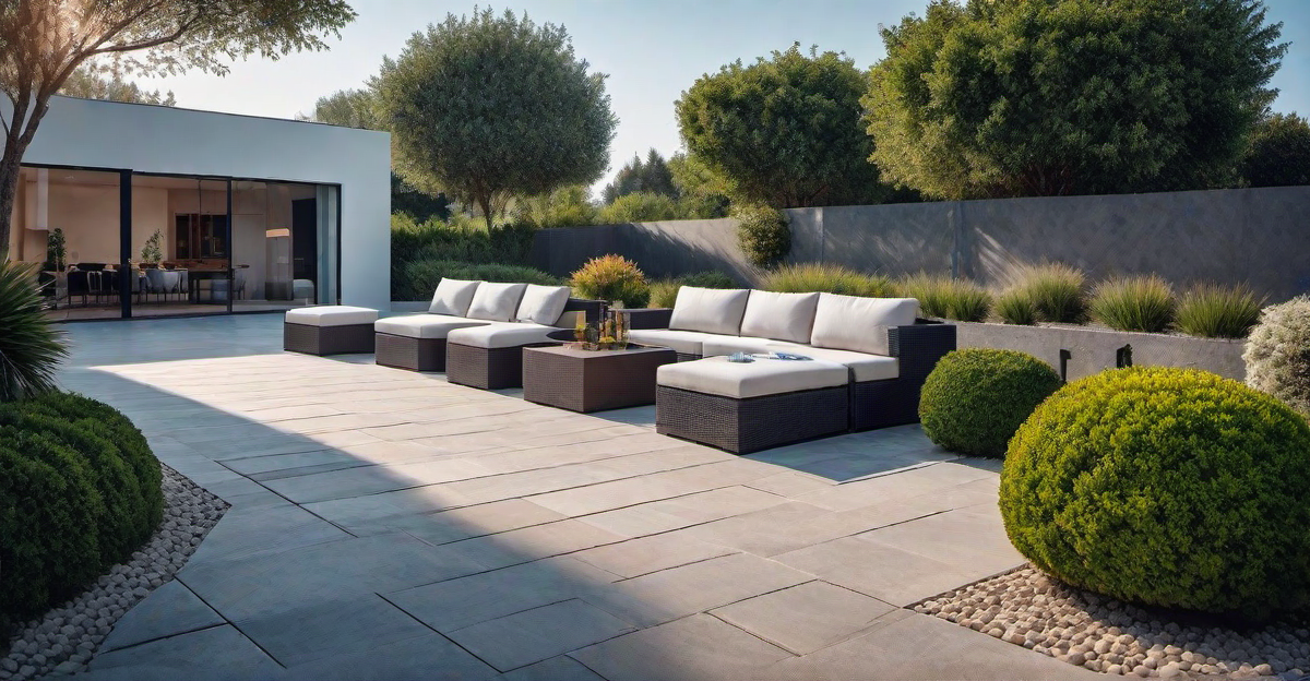 Charming Hues: Breeze Block Paving with Color Accents
