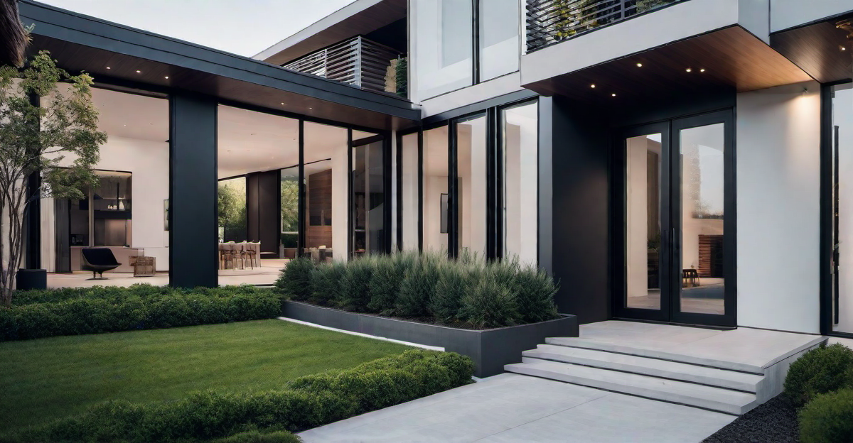 Clean Lines and Simple Shapes: Exterior Design Features