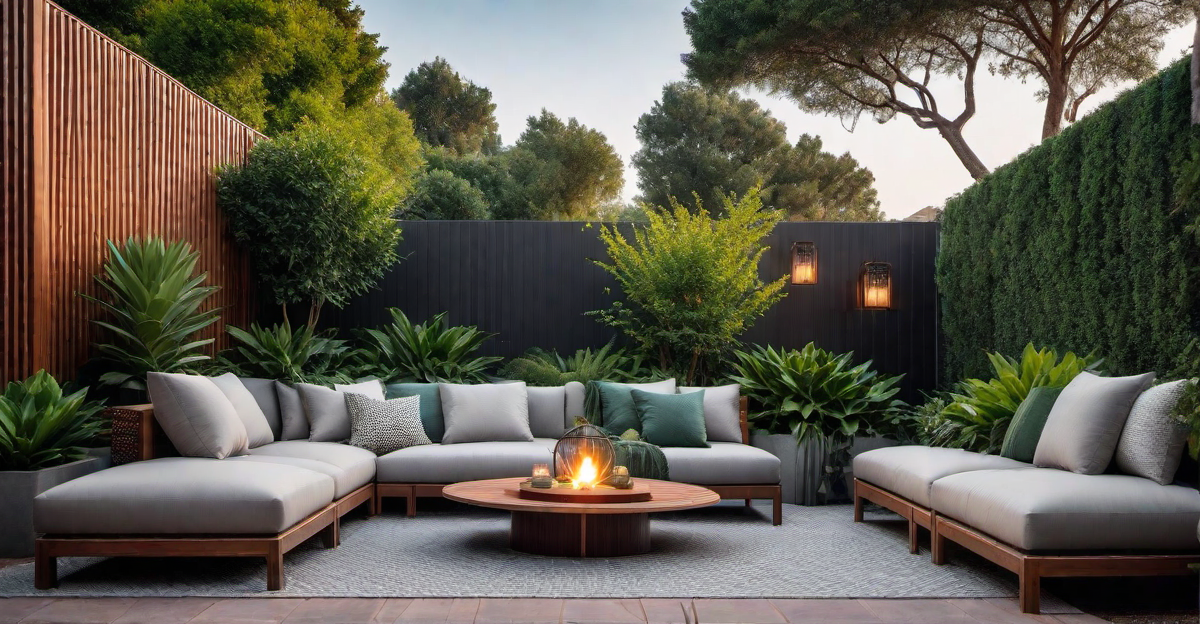 Cozy Retreats: Breeze Block Paved Outdoor Seating Areas