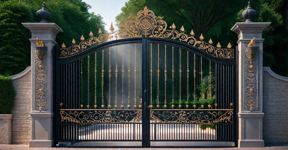 Estate Entrances: Grand Iron and Metal Gates for Luxurious Properties