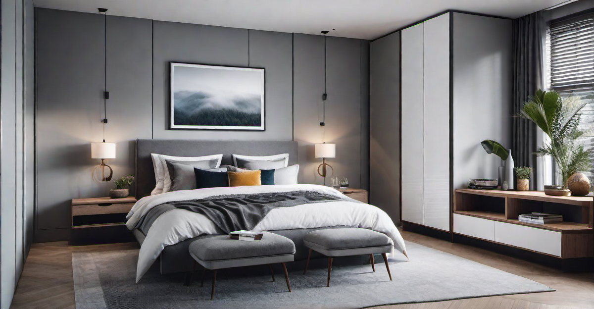 Functional Storage Solutions for Grey Bedrooms