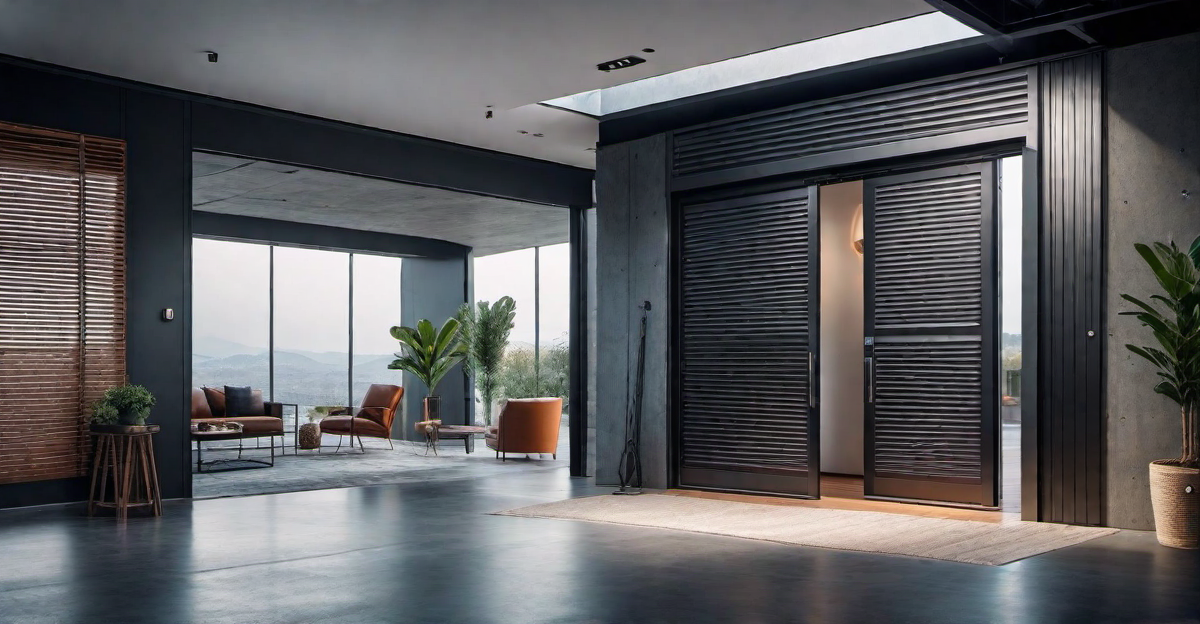 Industrial Flair: Incorporating Corrugated Metal Door in Modern Interiors
