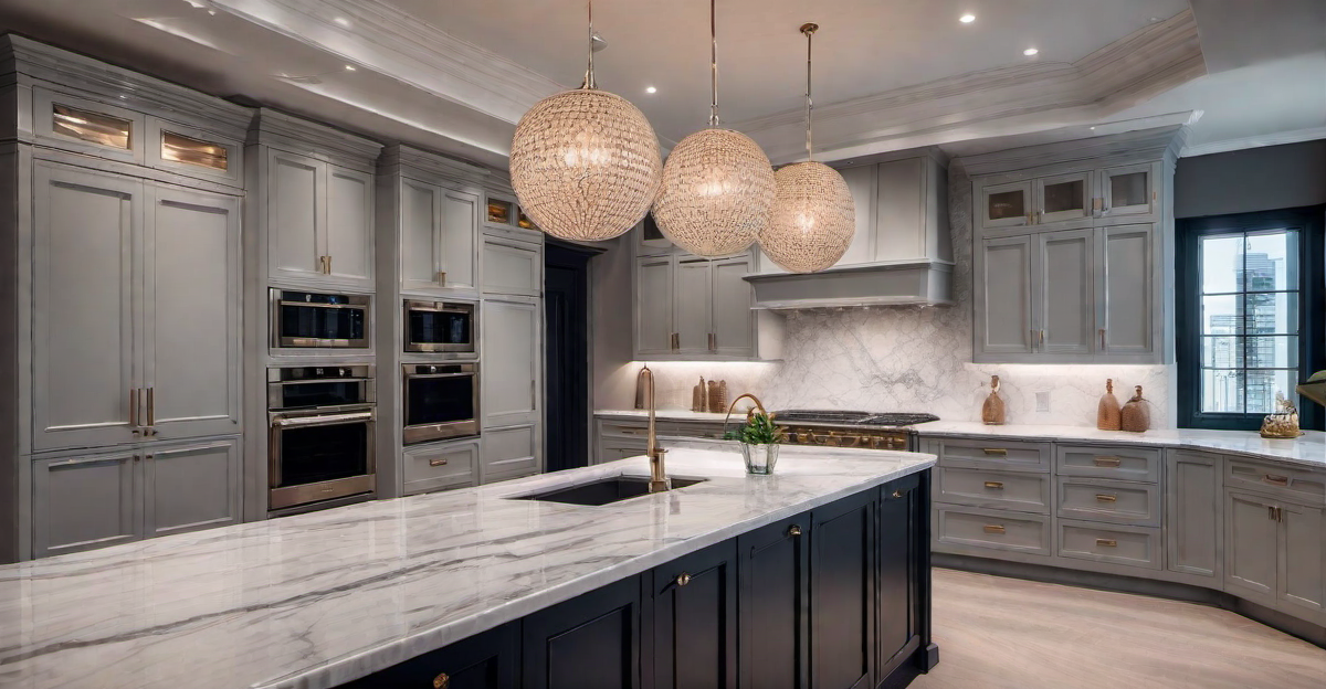Luxurious Touch: Marble Countertop with Undermount Sink