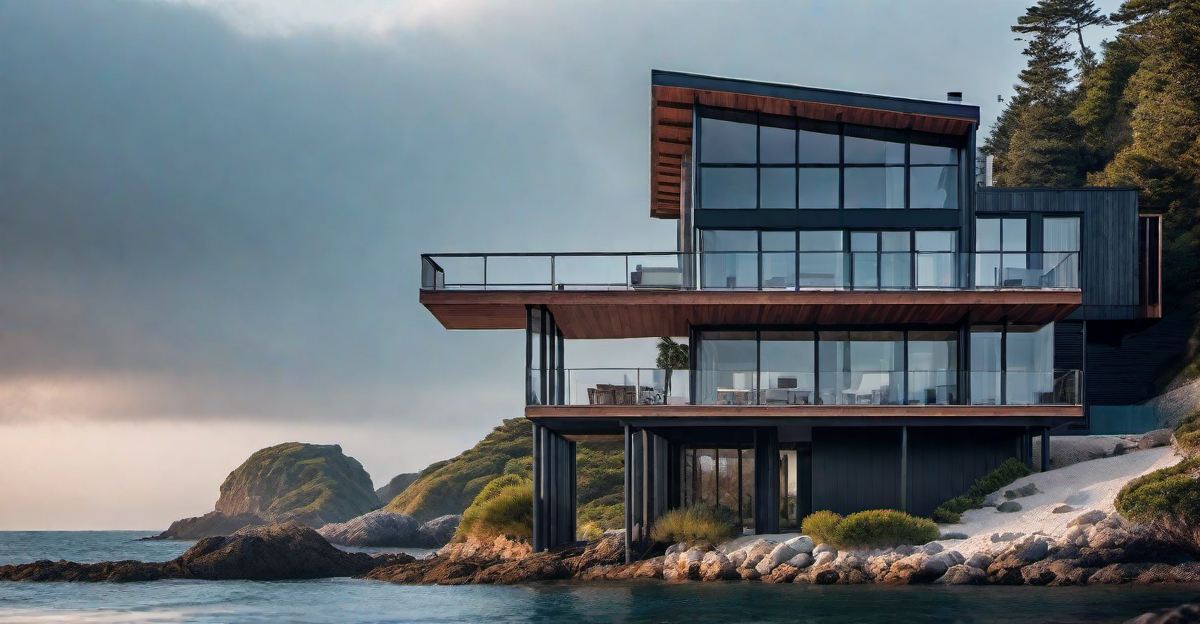 Magnificent Waterfront Retreat: Stilt House on Stilts Overlooking the Ocean