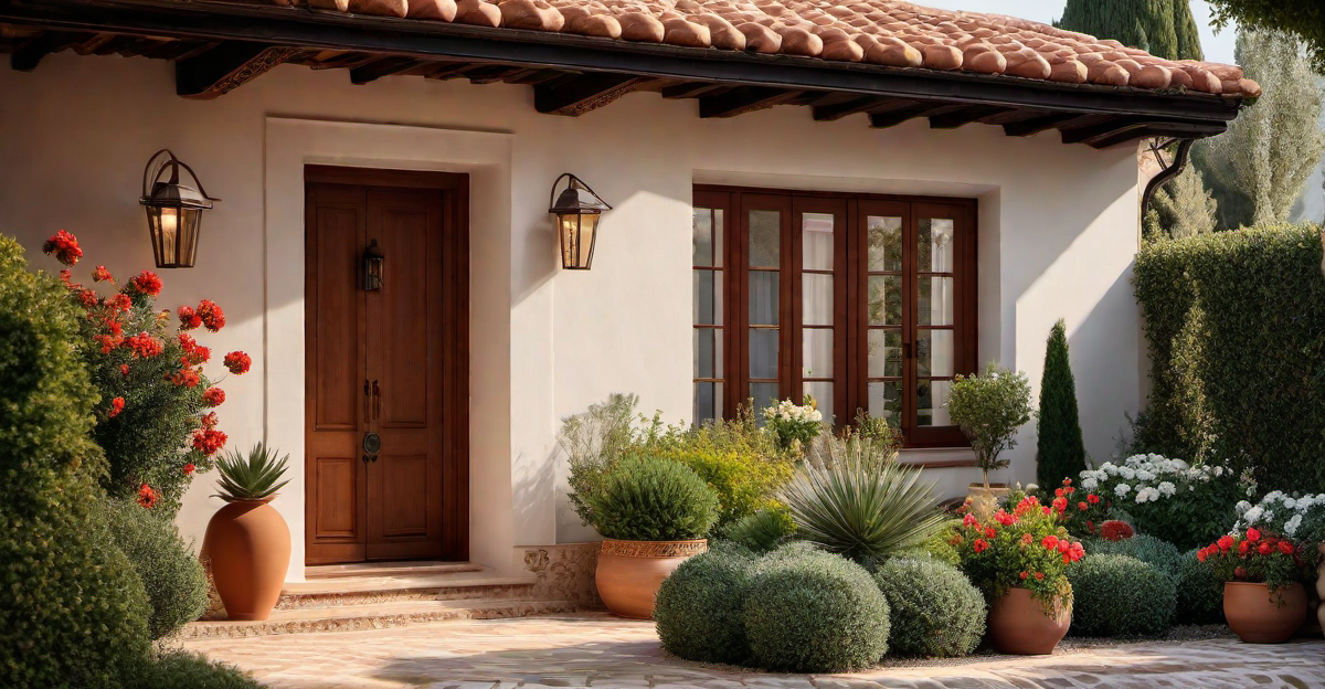 Mediterranean Vibes: Small Garden House with Terracotta Accents