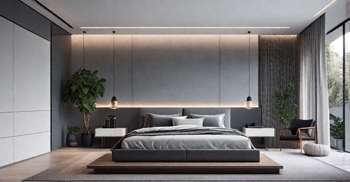 Minimalist Approach to Grey Bedroom Design