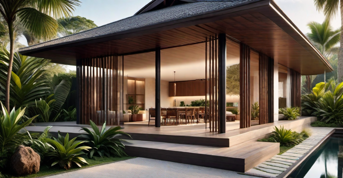 Natural Materials and Earthy Tones: A Signature of Tropical Architecture