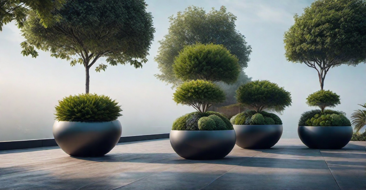 Pebble Planters: Innovative and Stylish Container Gardens