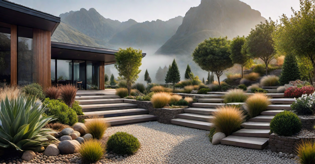 Pebble Terraces: Creating Multi-level Garden Designs