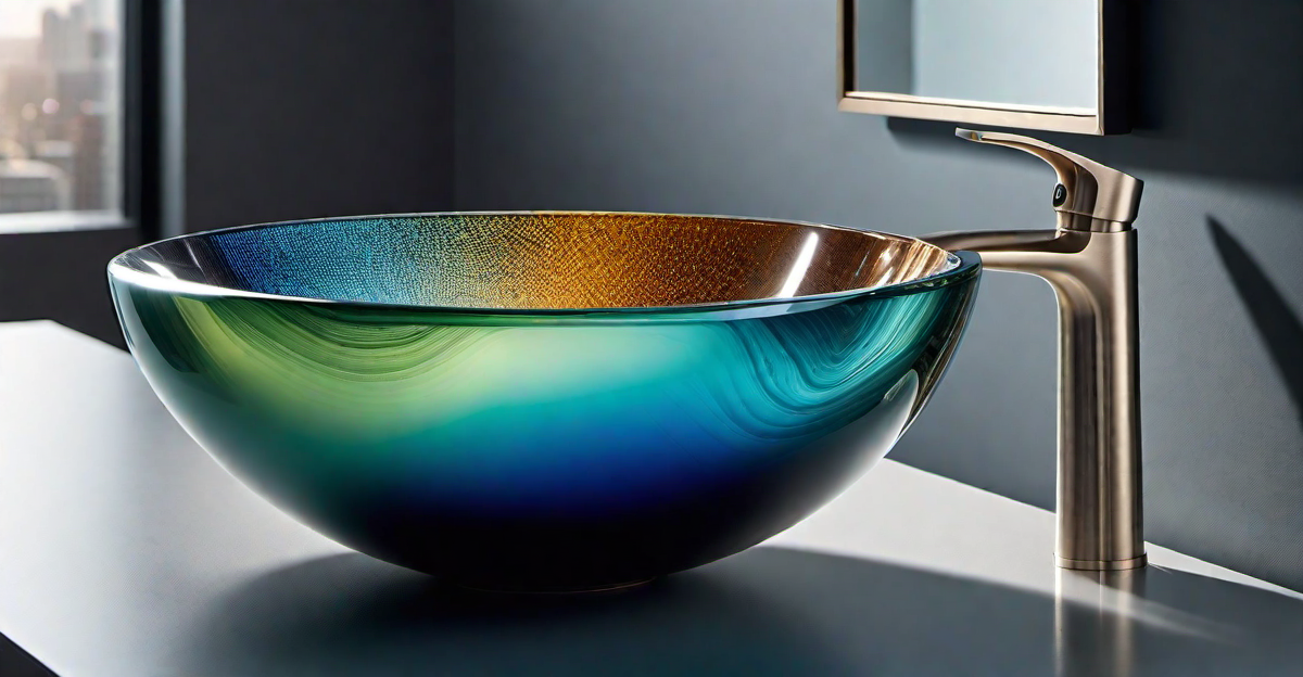 Personalized Style: Customizable Colorful Glass Sink Options