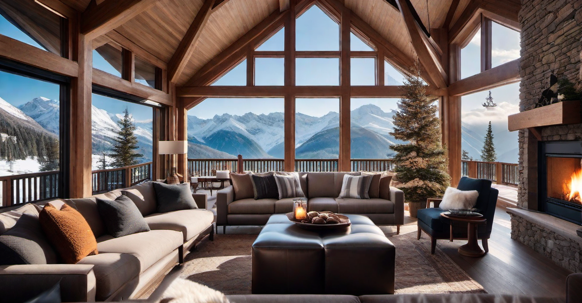 Ski Lodge Hideaway: Cozy Retreat in the Mountains