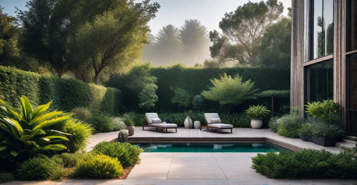 Sundrenched Haven: Patio with Comfortable Sun Loungers