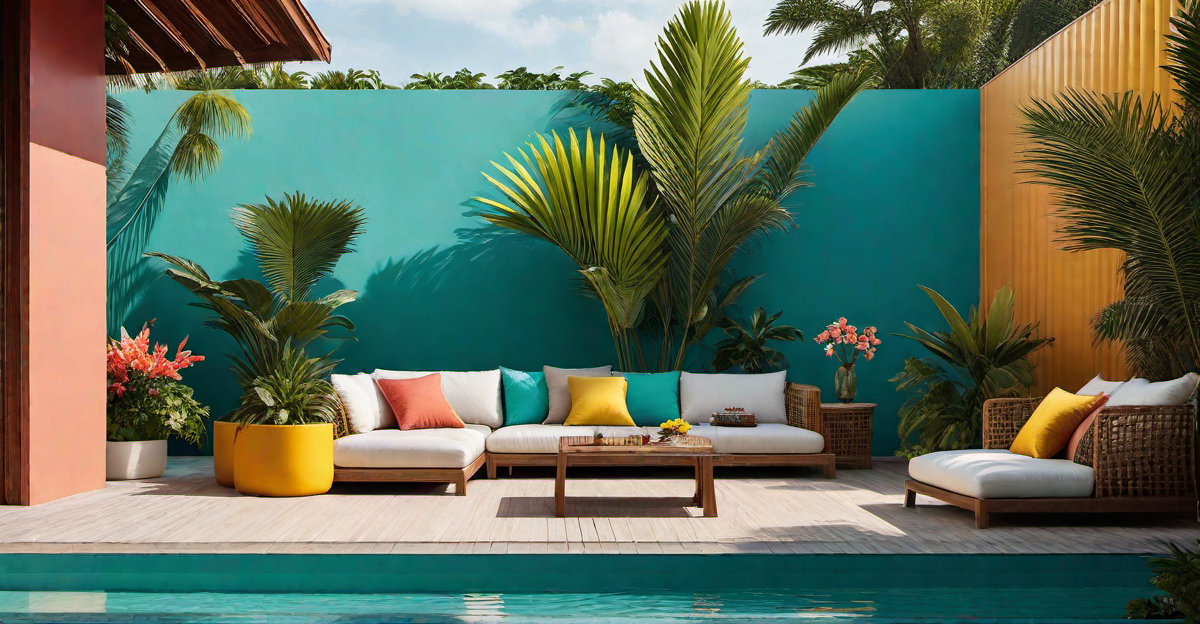 Tropical Color Schemes and Decorative Accents