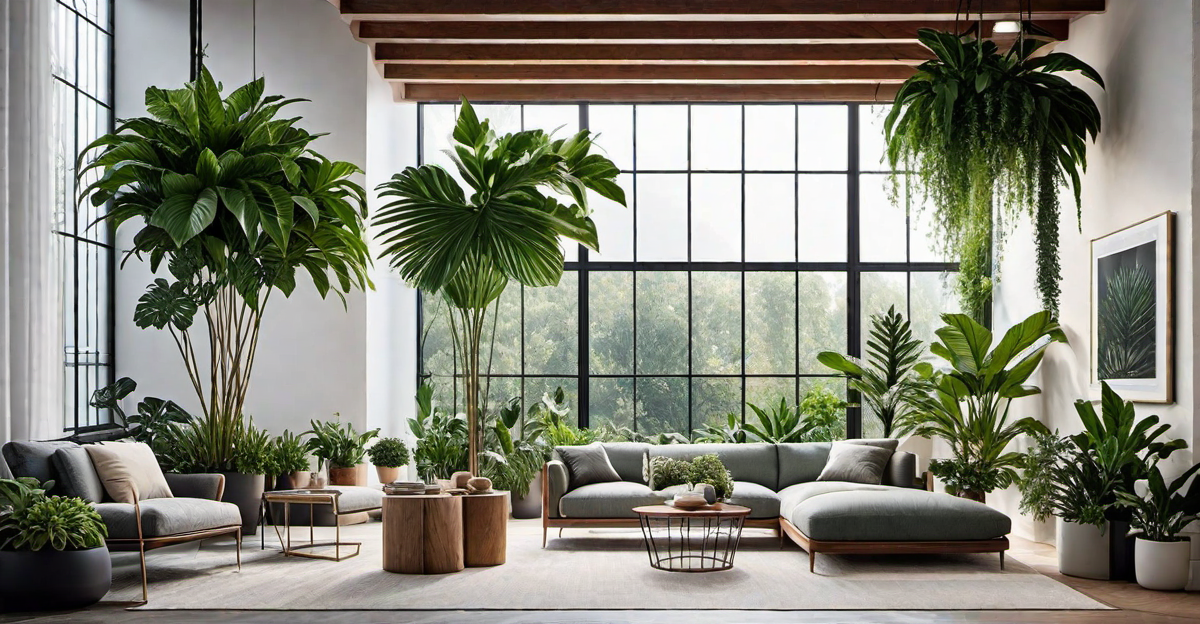 Urban Jungle: Small Garden House with Lush Indoor Plants