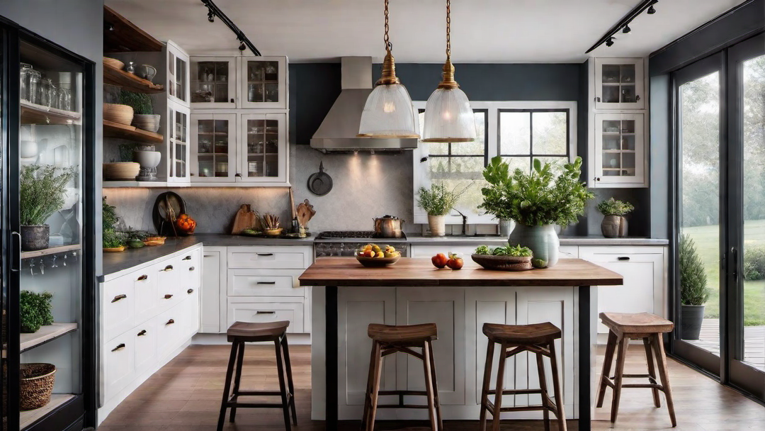 Cottage Comfort: Cozy and Inviting Eclectic Kitchen