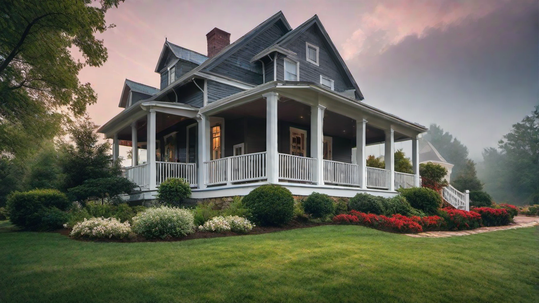 Country Living: Wide Front Porch and Rocking Chairs