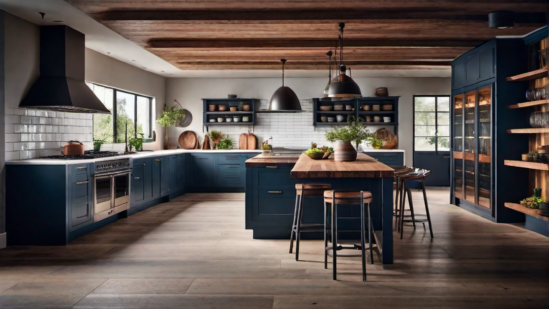 Farmhouse Fusion: Rural Elements in Eclectic Kitchen