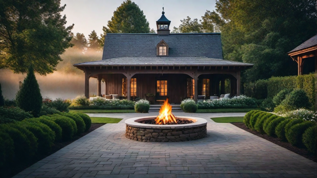 Farmhouse with Gazebo and Outdoor Fire Pit