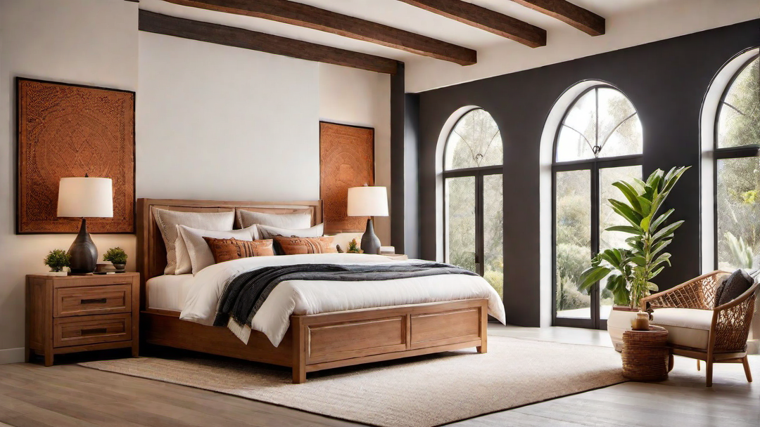 Mediterranean Style Bedroom with Terra Cotta Accents