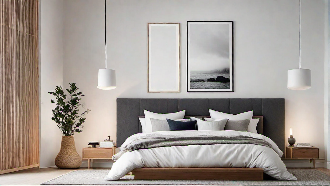 Minimalist Scandinavian Bedroom with Cozy Textures