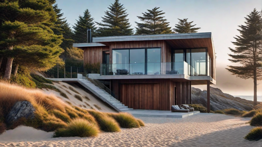 Retreat by the Sea: Modern Coastal House Exterior Design