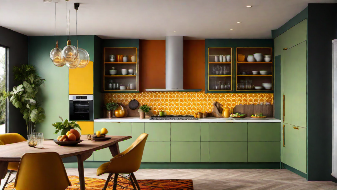 Retro Revival: 70s Inspired Eclectic Kitchen