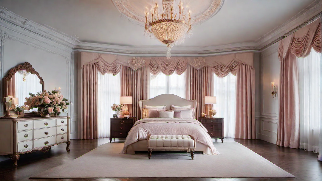 Romantic Victorian Bedroom with Canopy Bed