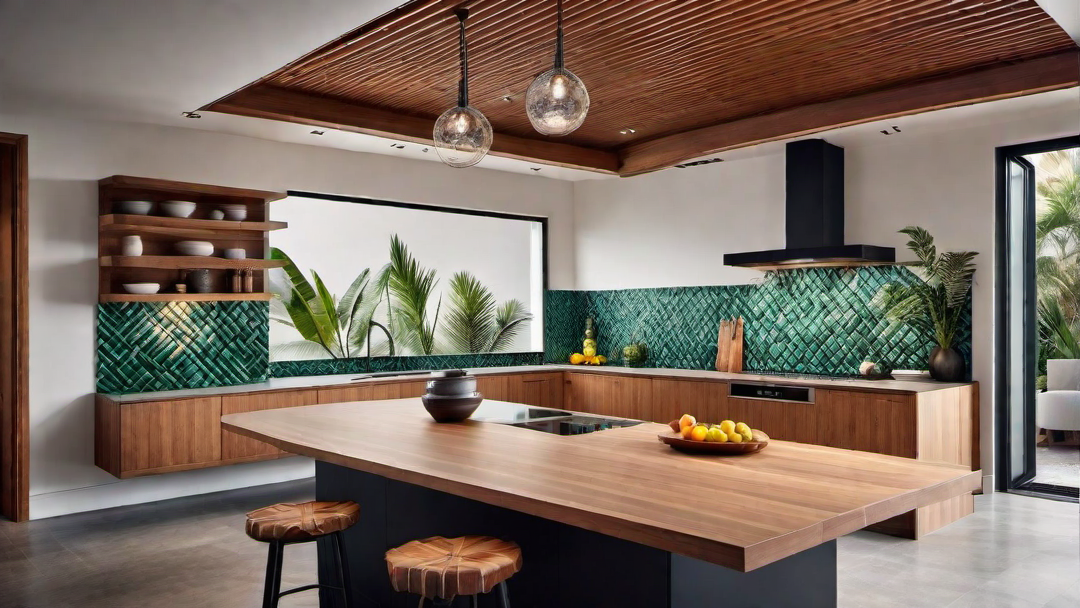 Tropical Paradise: Island Vibe in Eclectic Kitchen