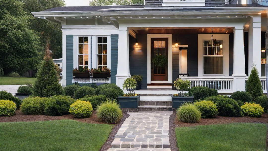 Wide Front Porch: Ideal for Relaxing and Socializing