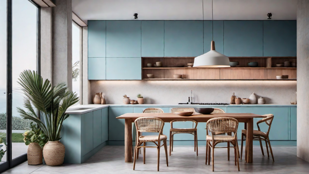 Soothing Tones: Soft Pastels in a Mediterranean Kitchen