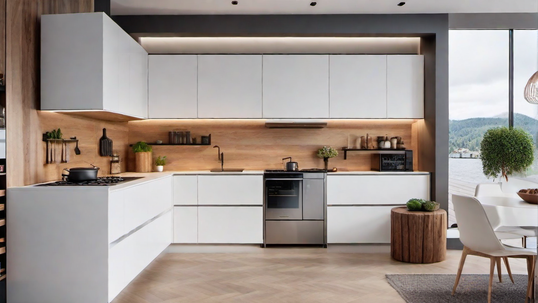 Open Concept: Flowing Layout for a Spacious Scandinavian Kitchen