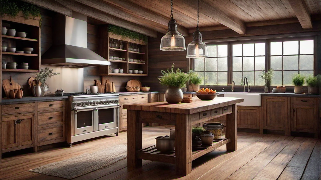 Vintage Charm: Distressed Wood Accents in a Farmhouse Kitchen