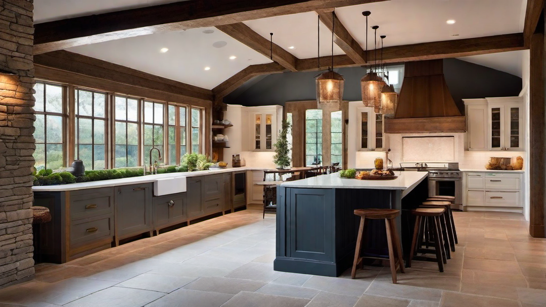 Family-Friendly: Farmhouse Kitchen with an Island for Gatherings