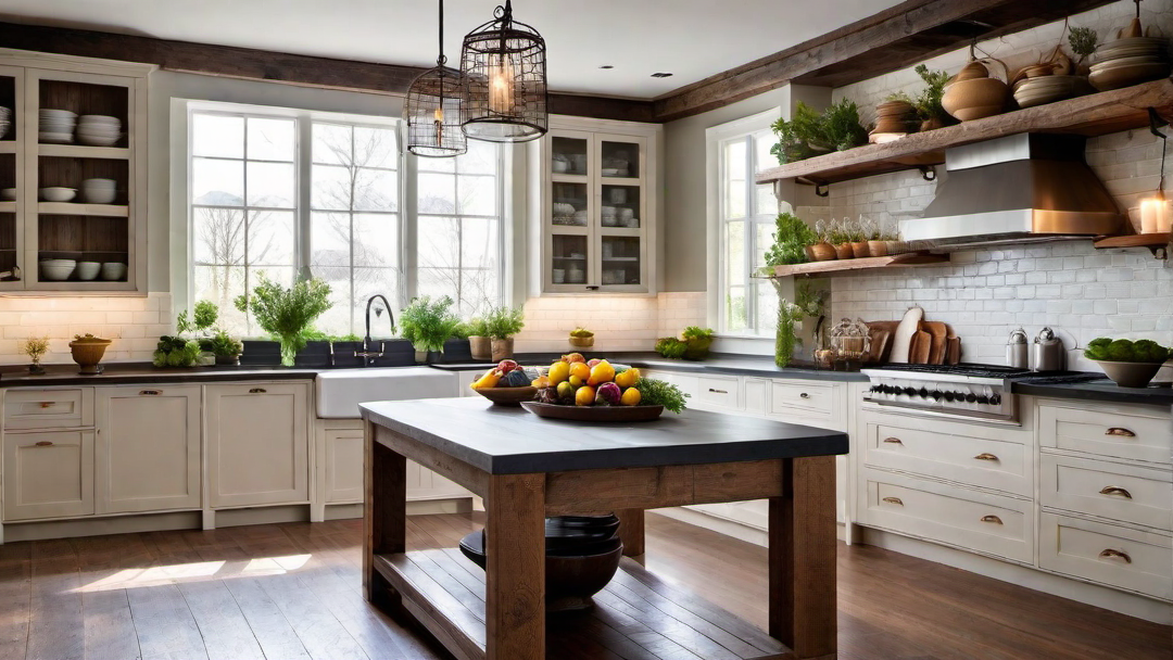 Spring Blossoms: Floral Accents to Brighten a Farmhouse Kitchen