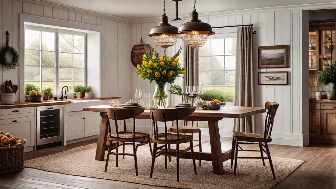 Farmhouse Dining: Tips for a Charming Eating Area in the Kitchen