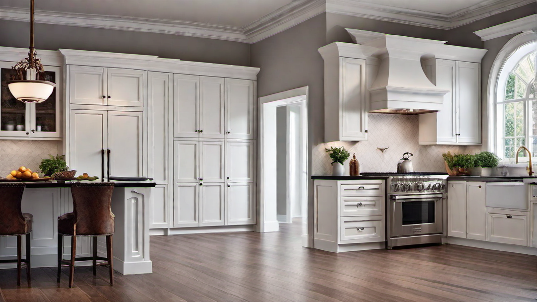 Classic Elegance: Traditional Kitchen with White Cabinets